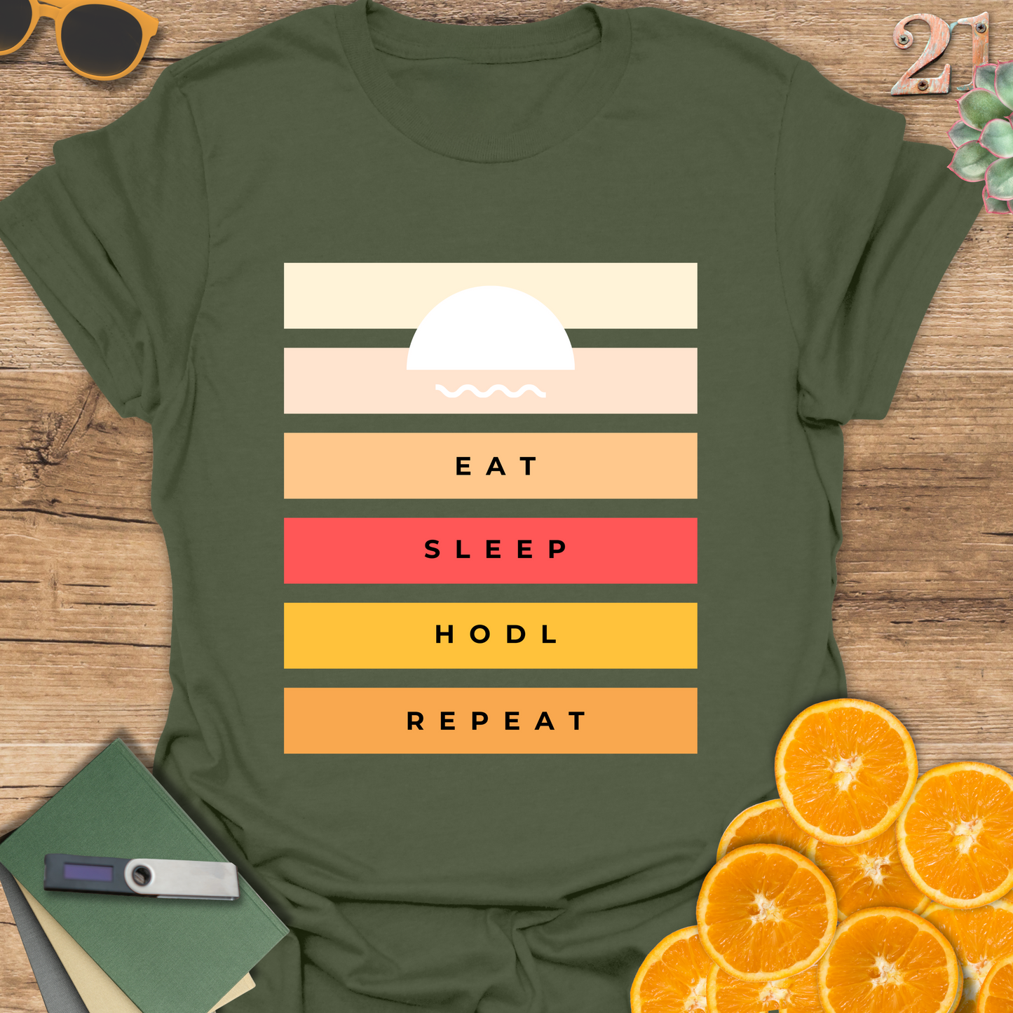 Eat, Sleep, HODL, Repeat T-Shirt