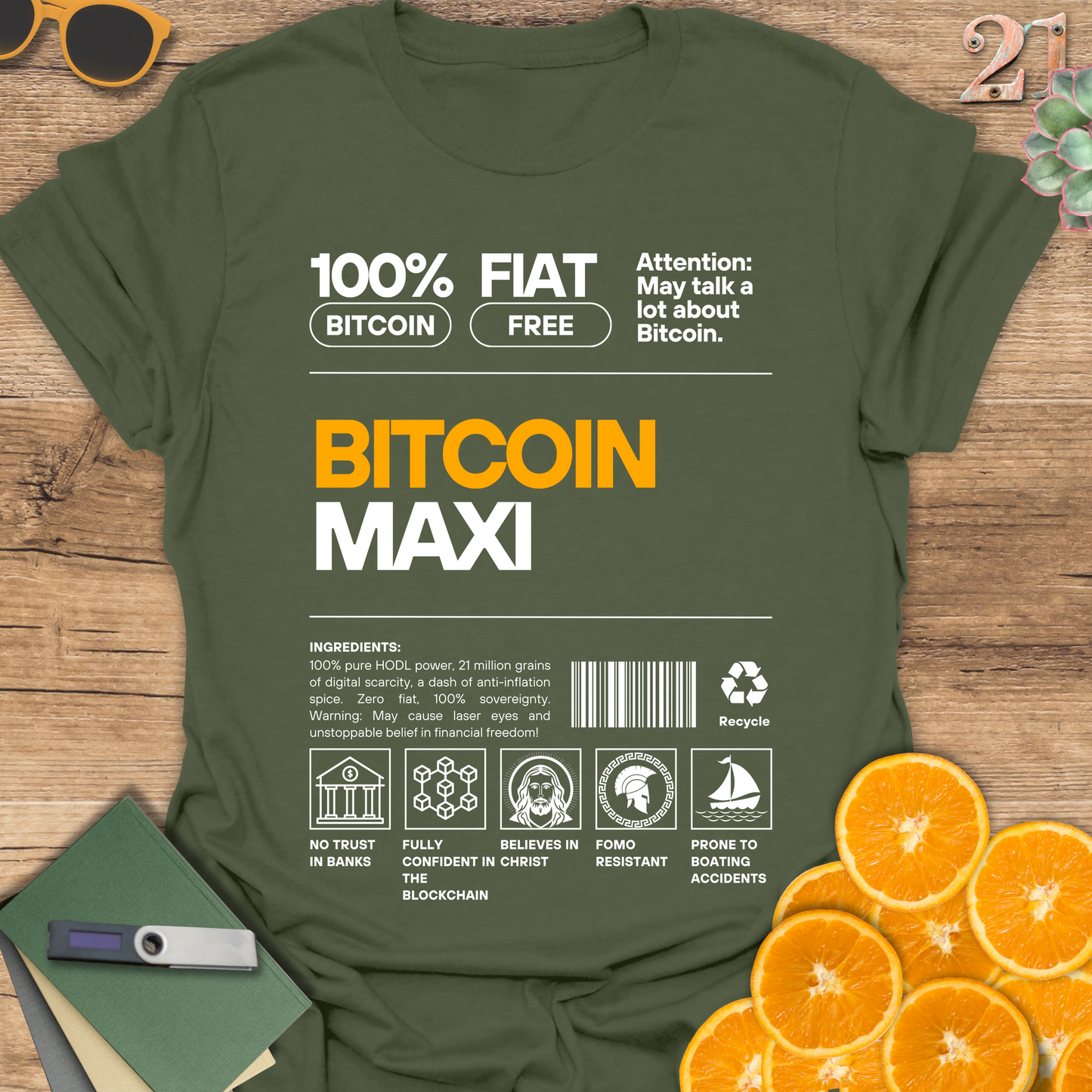 Funny Bitcoin Maxi Unisex T-Shirt