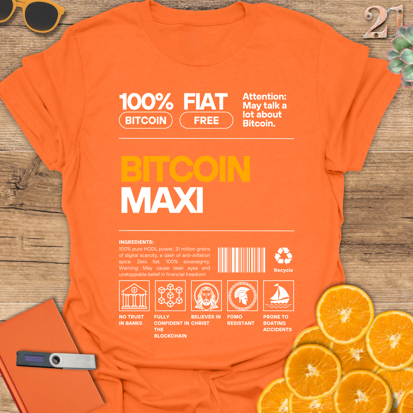 Funny Bitcoin Maxi Unisex T-Shirt