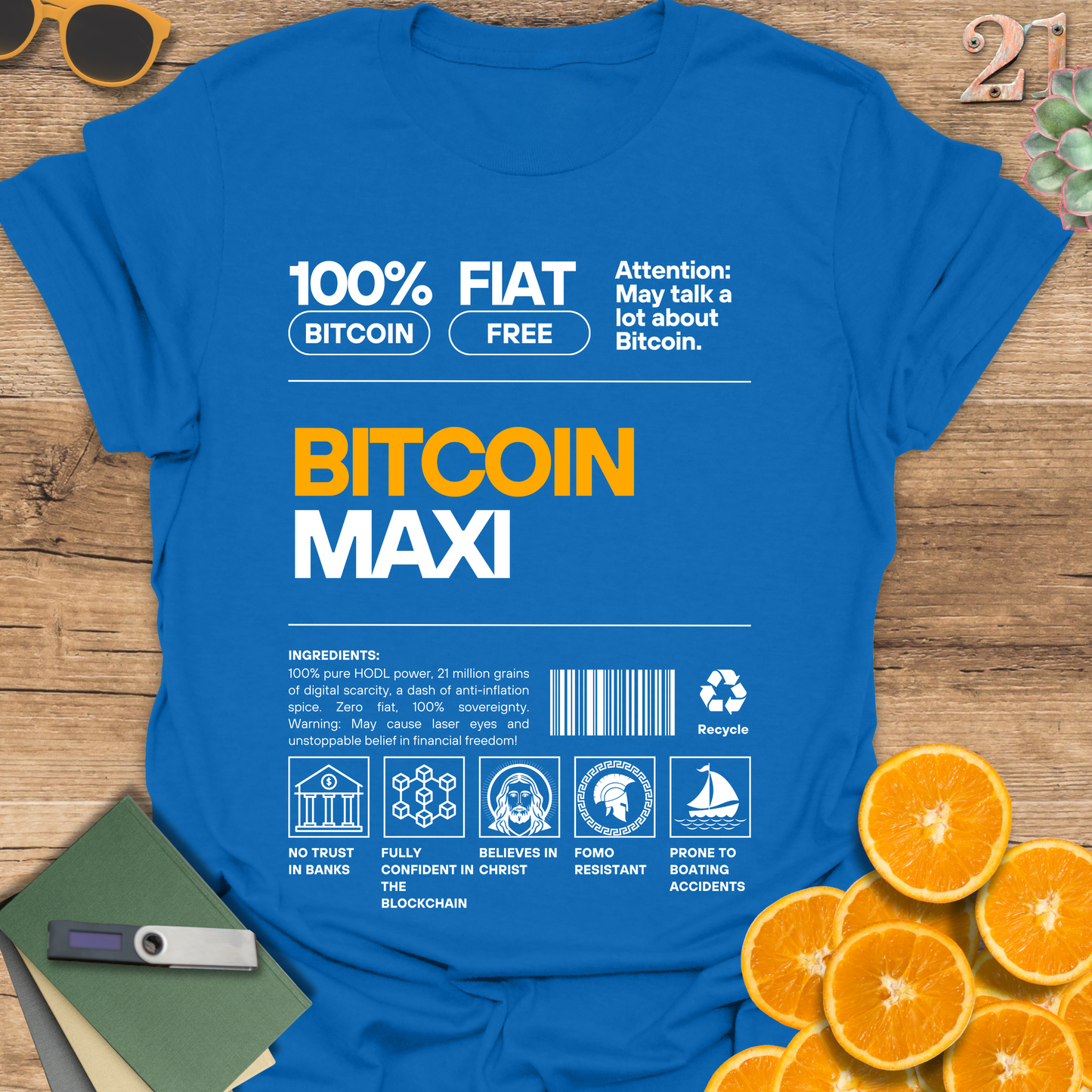 Funny Bitcoin Maxi Unisex T-Shirt