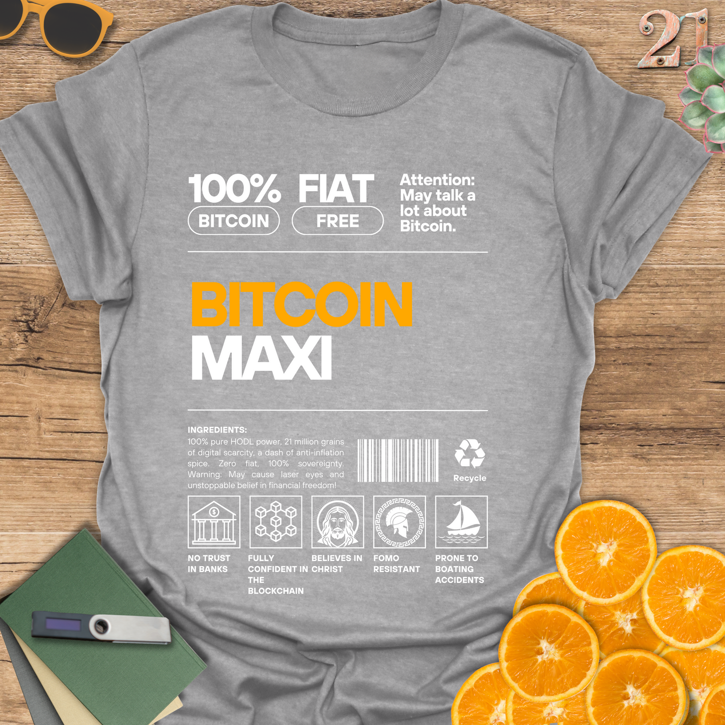 Funny Bitcoin Maxi Unisex T-Shirt