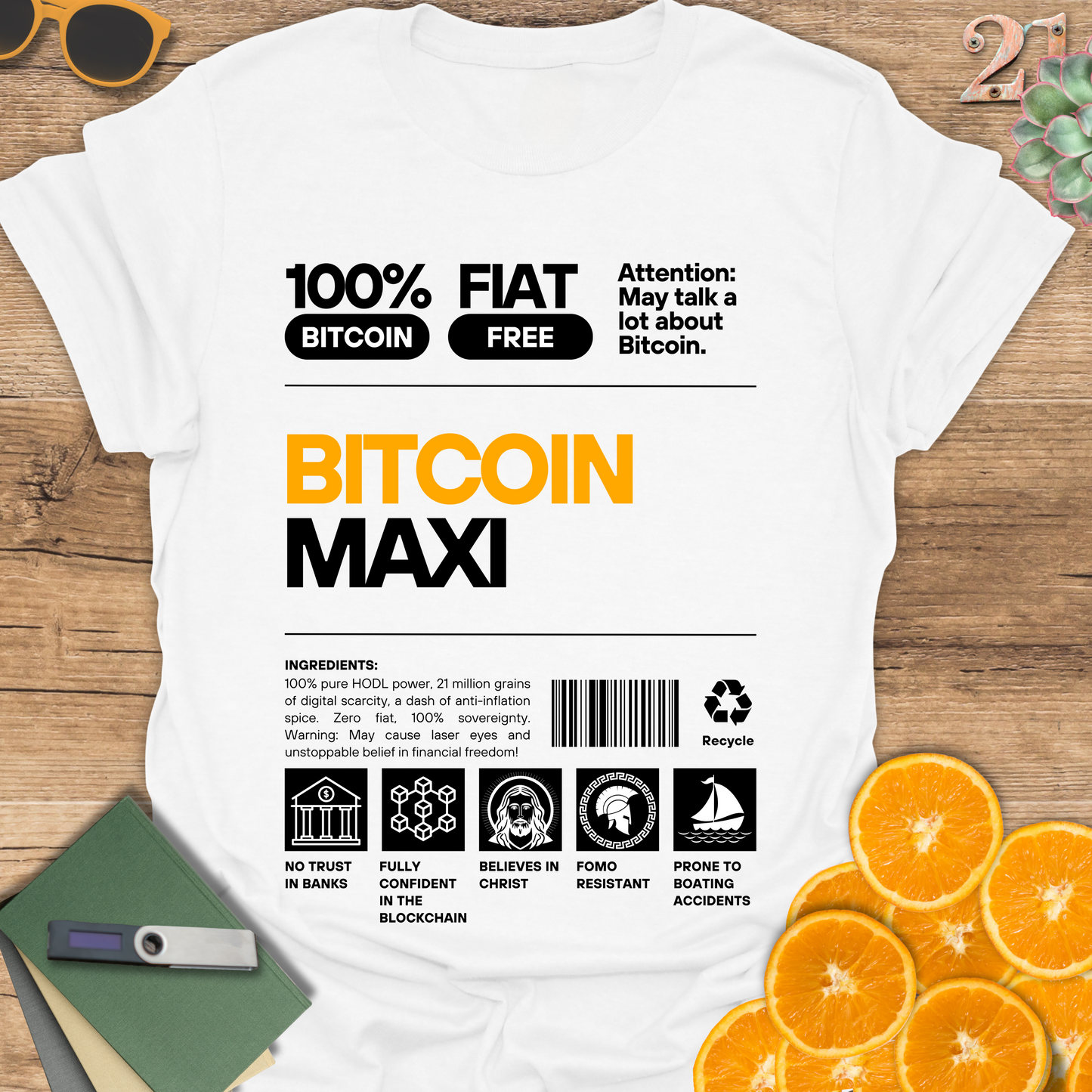 Funny Bitcoin Maxi Unisex T-Shirt