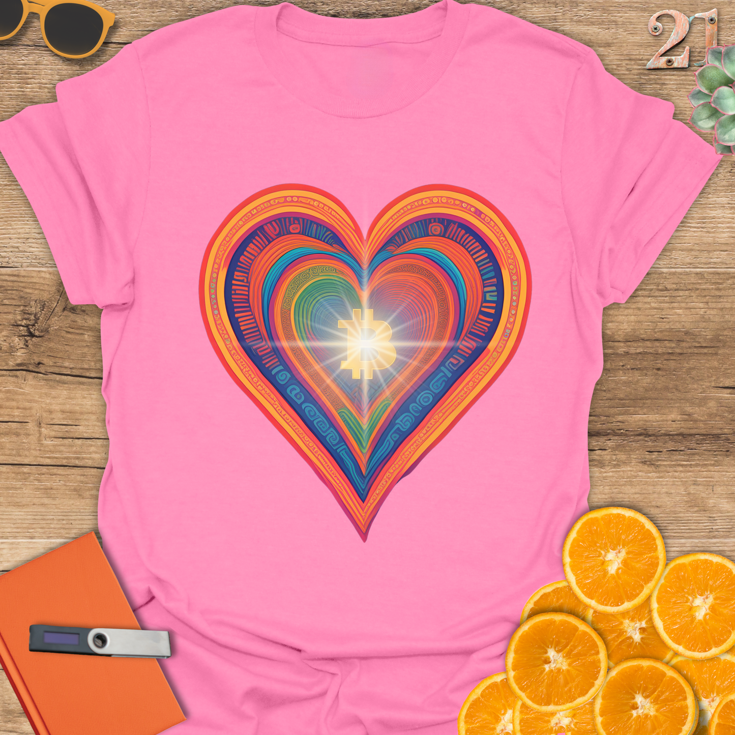 Bitcoin Heart Unisex Tee