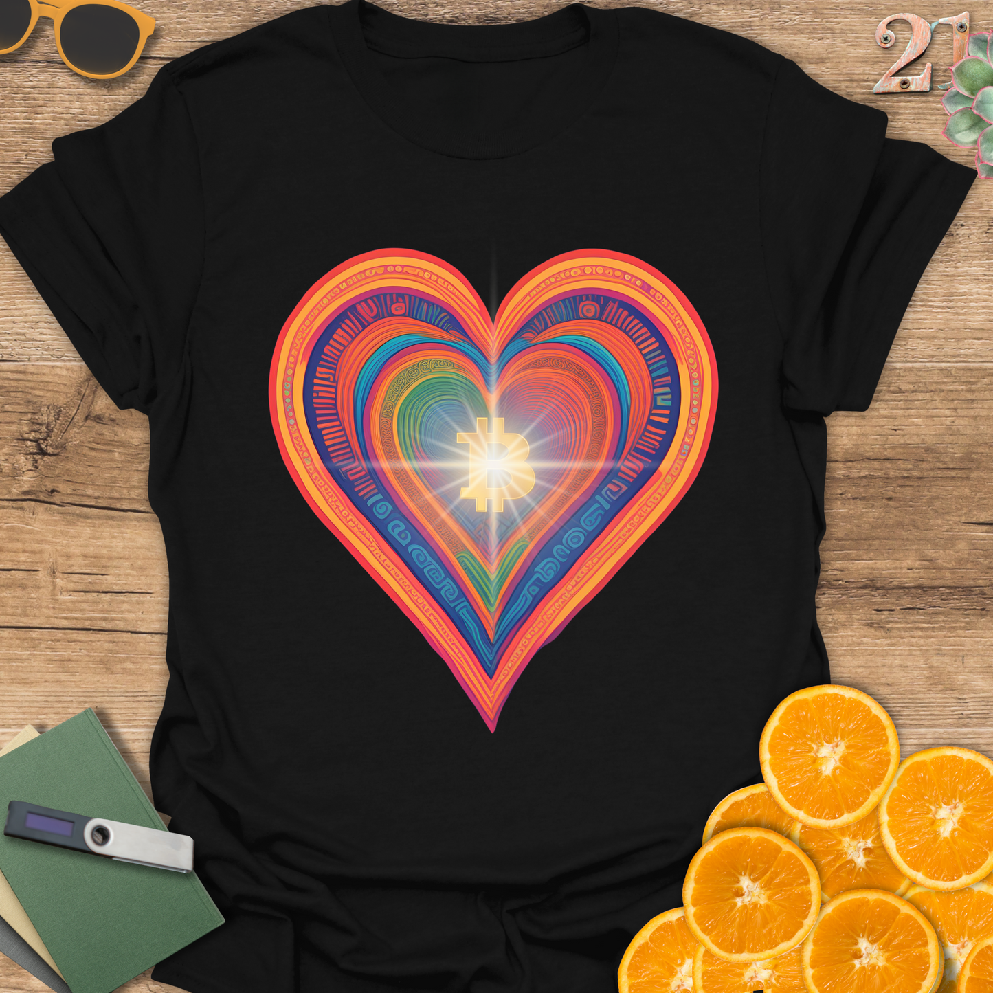 Bitcoin Heart Unisex Tee