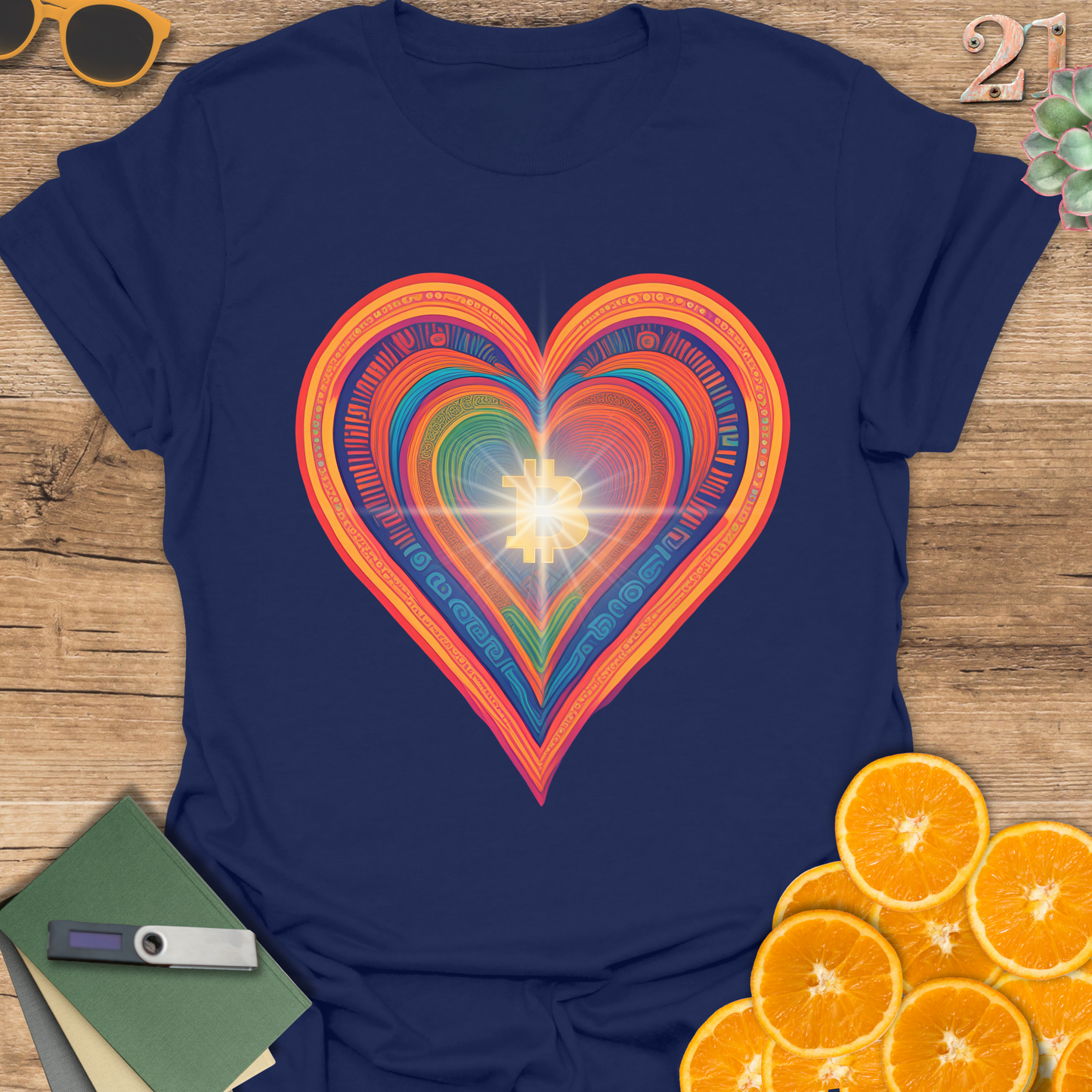 Bitcoin Heart Unisex Tee