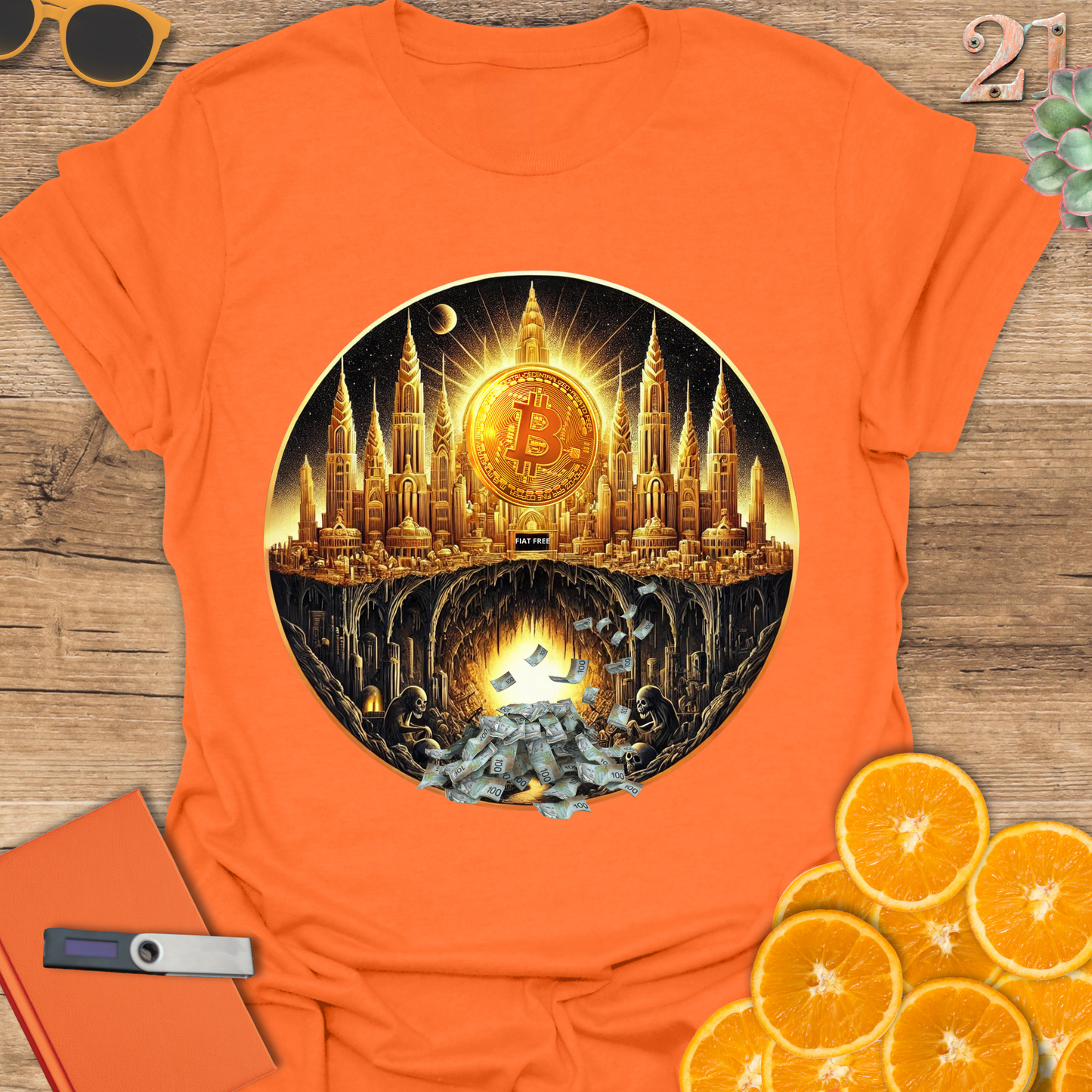 Bitcoin Utopia Fiat Dystopia, T-Shirt