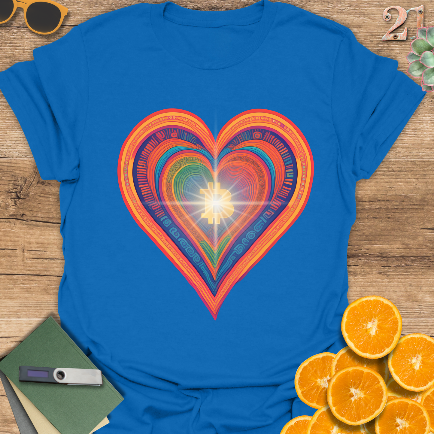 Bitcoin Heart Unisex Tee