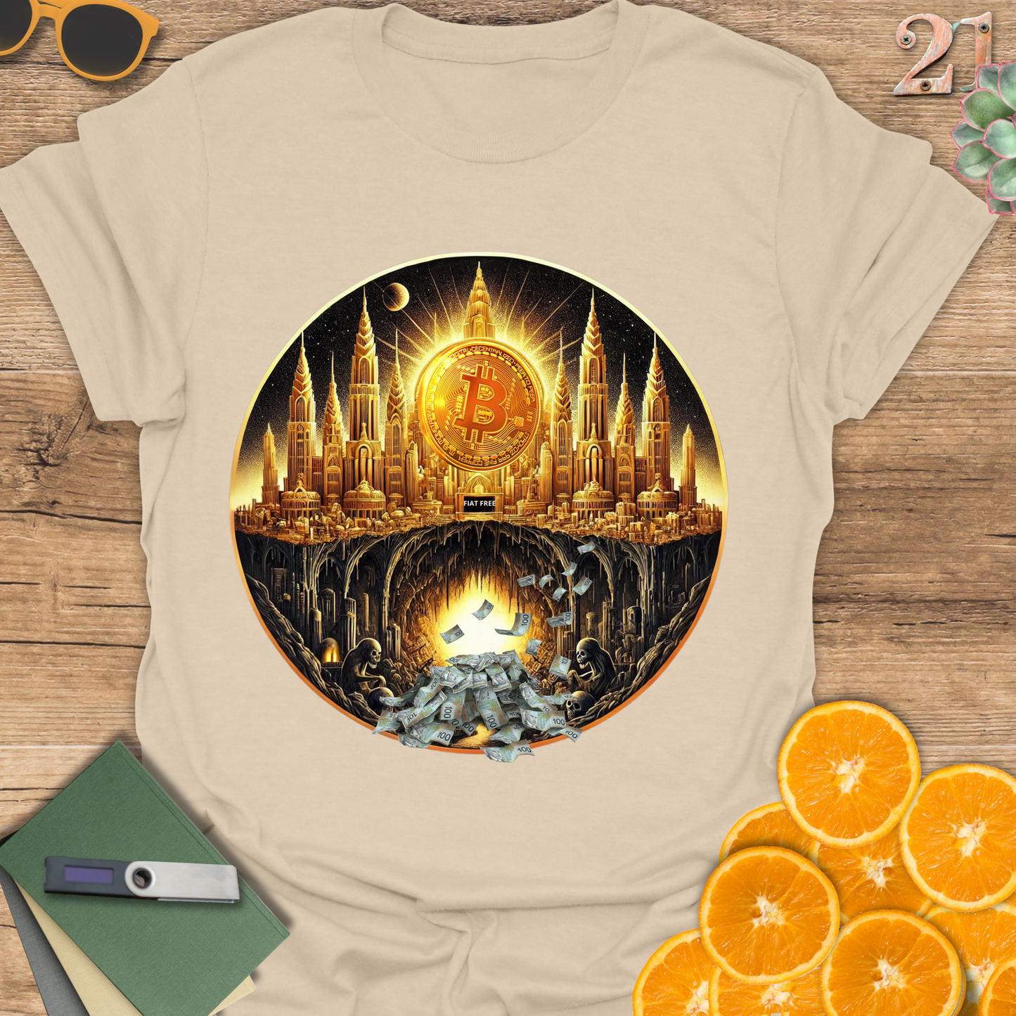 Bitcoin Utopia Fiat Dystopia, T-Shirt