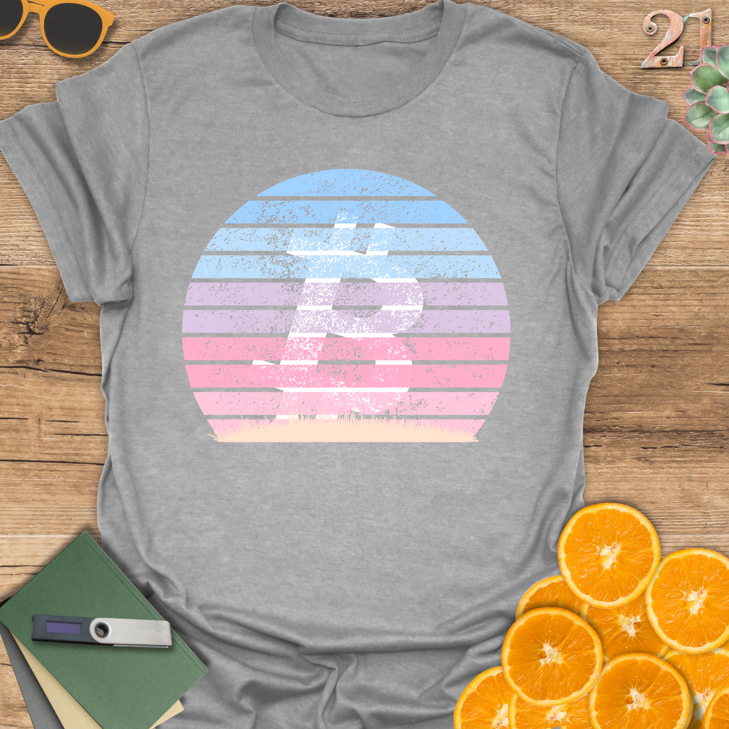 Retro pink Bitcoin T-Shirt