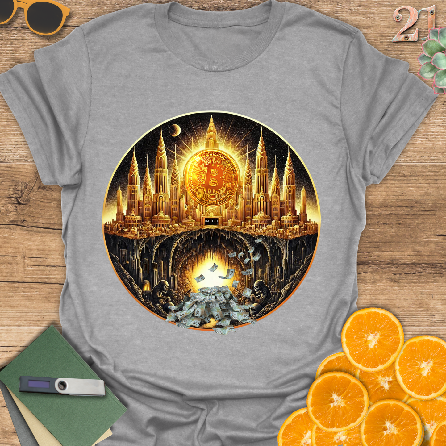 Bitcoin Utopia Fiat Dystopia, T-Shirt