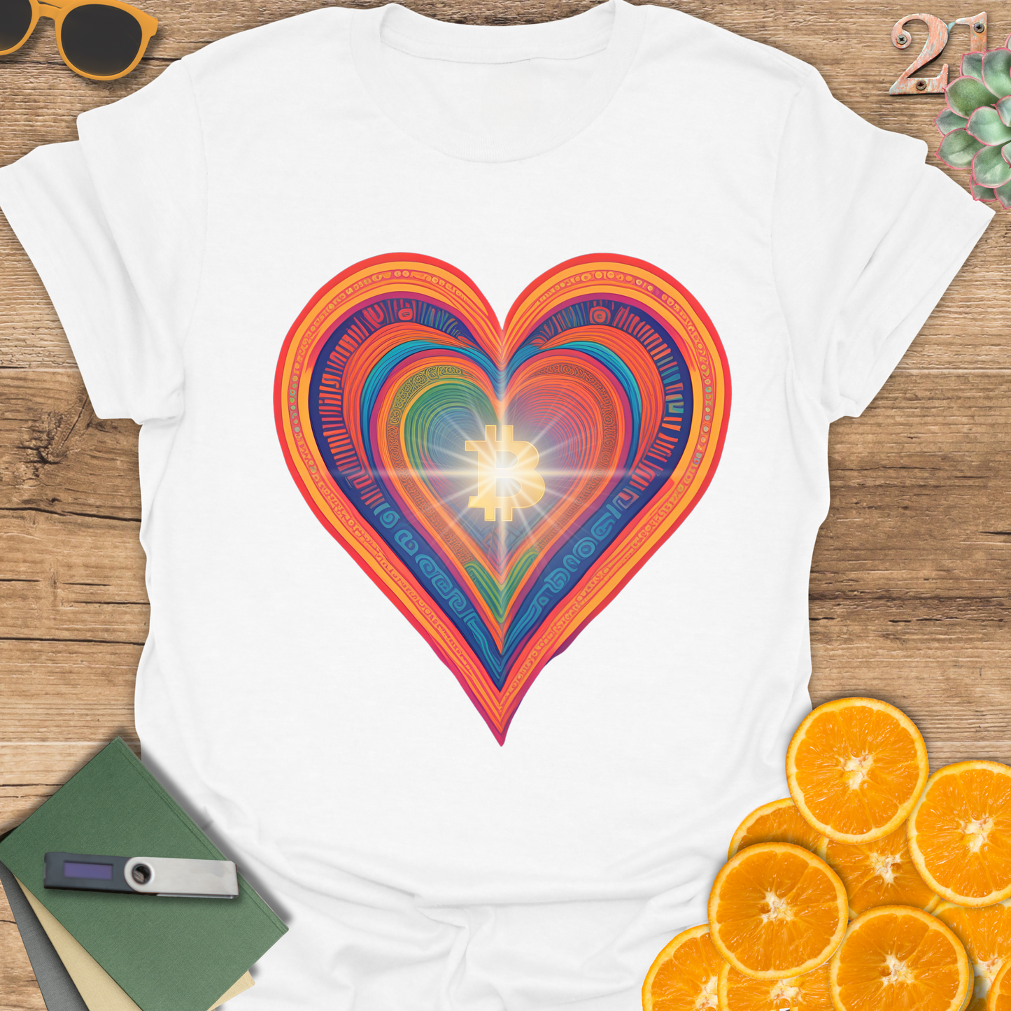 Bitcoin Heart Unisex Tee